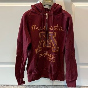 Half zip U of MN Hoodie